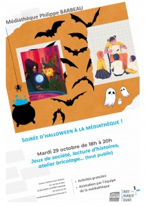 Saint-Laurent-Nouan : Soirée Halloween à la médiathèque