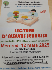 Saint-Sulpice-de-Pommeray : Lecture pour enfants